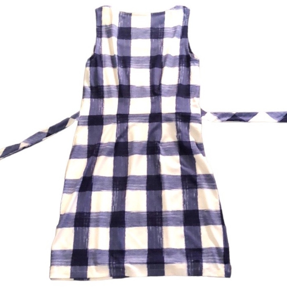 VINEYARD VINES Painted Gingham Print Sleeveless Tie Waist Dress size S - Picture 6 of 11